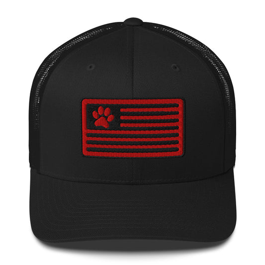 american flag trucker hat