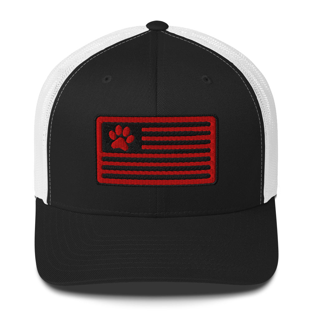 american flag trucker hat
