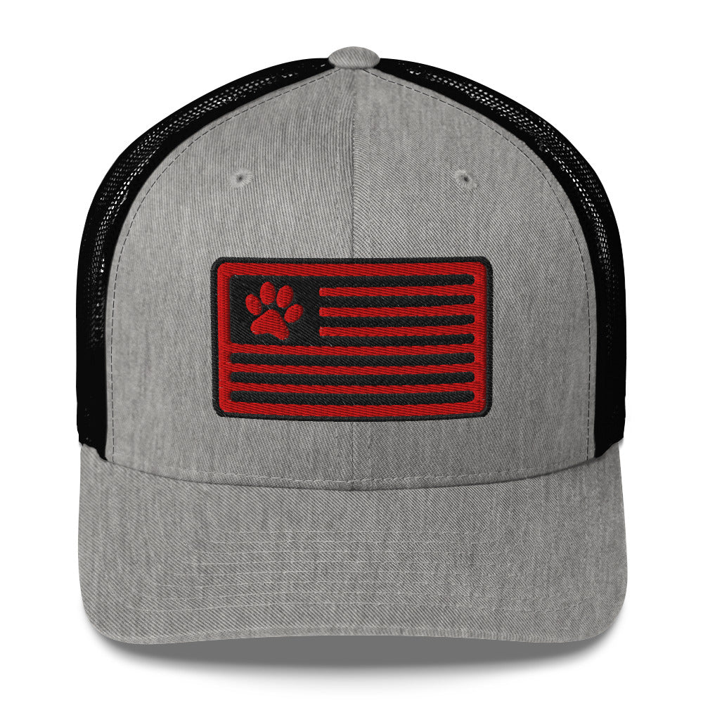 american flag trucker hat