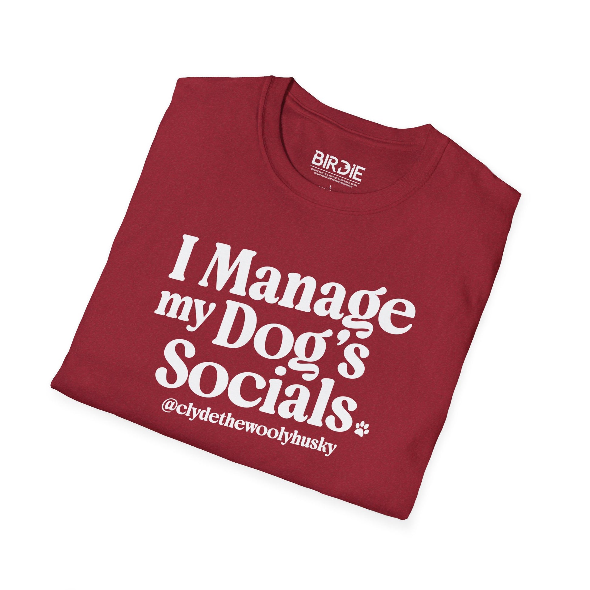 dog social media t shirt