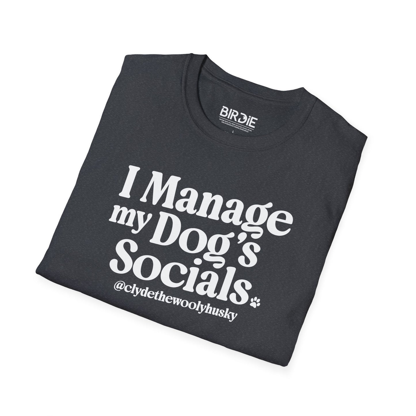 dog social media t shirt