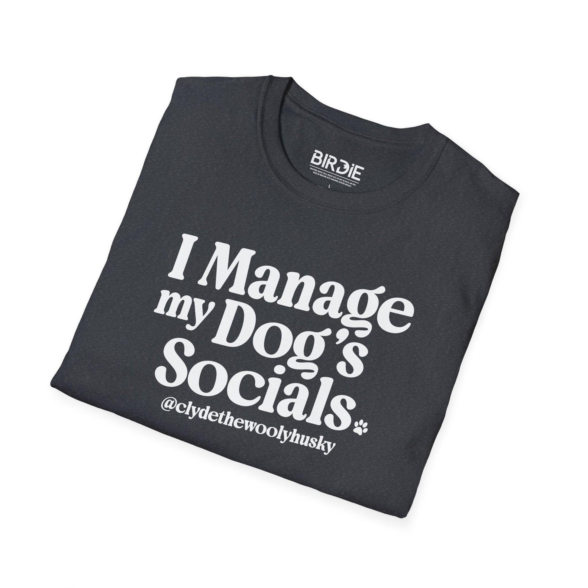 dog social media t shirt