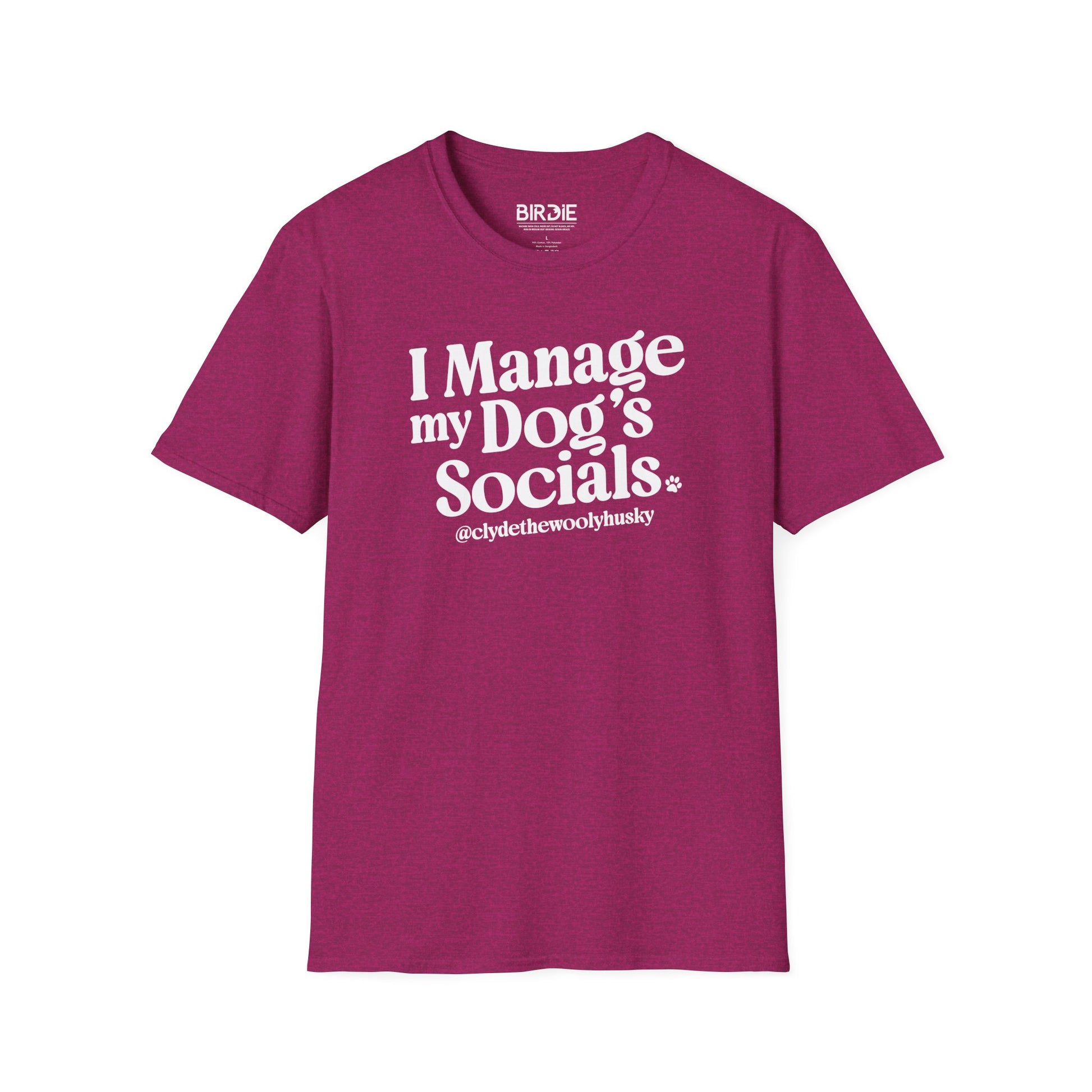 dog social media t shirt