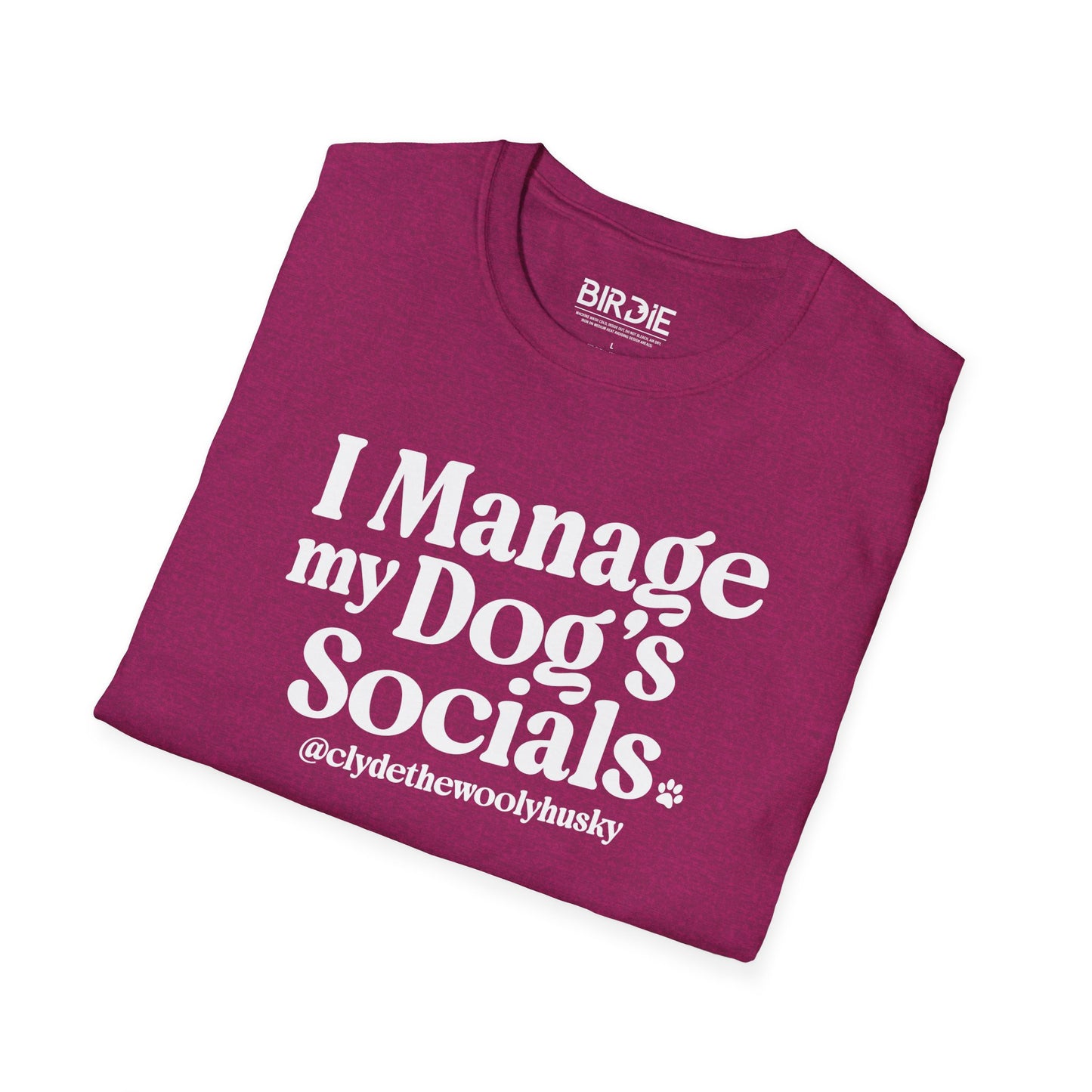 dog social media t shirt