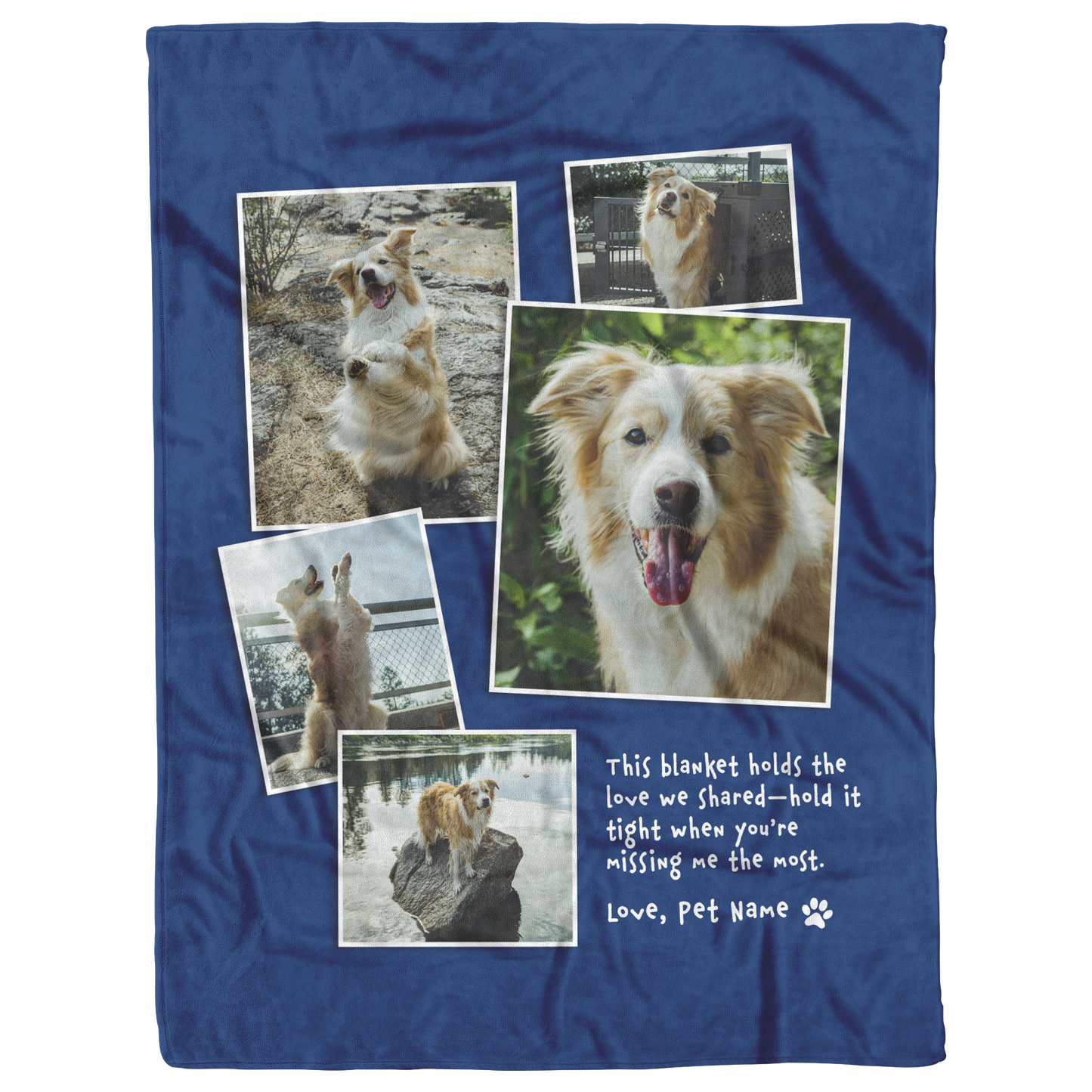 in loving memory pet blanket