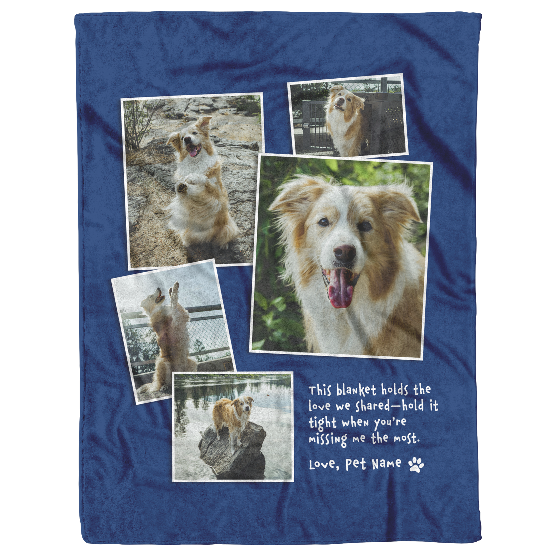 in loving memory pet blanket