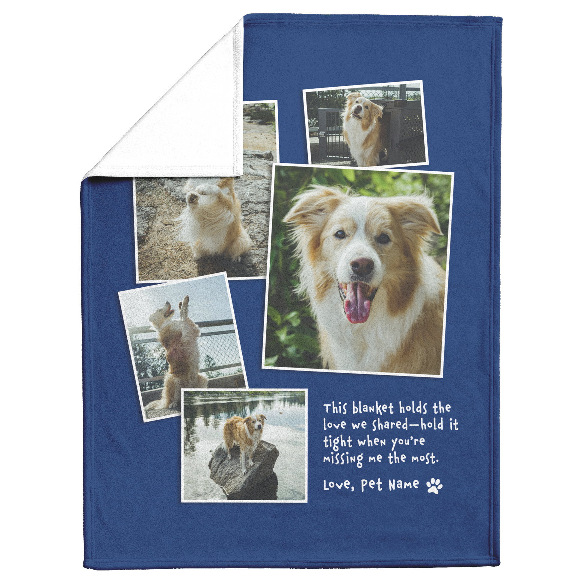 in loving memory pet blanket