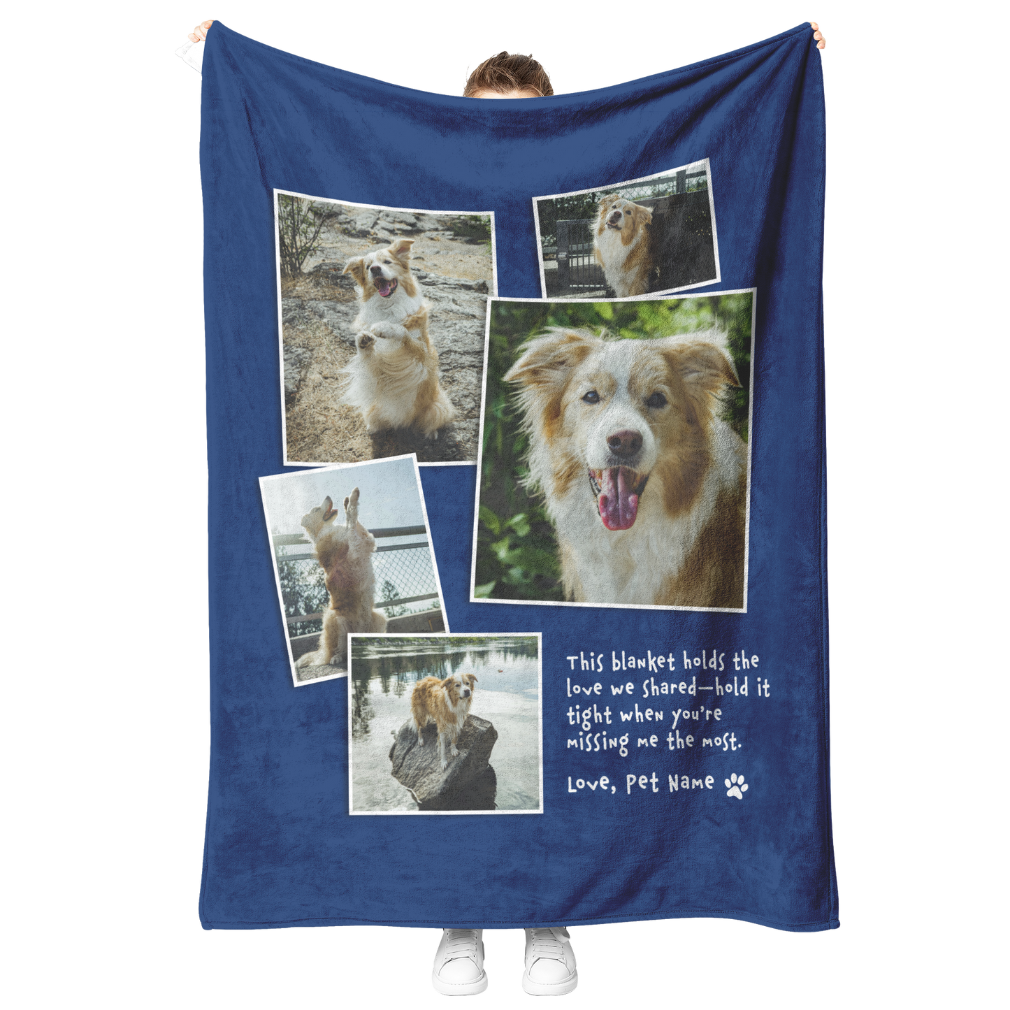 in loving memory pet blanket