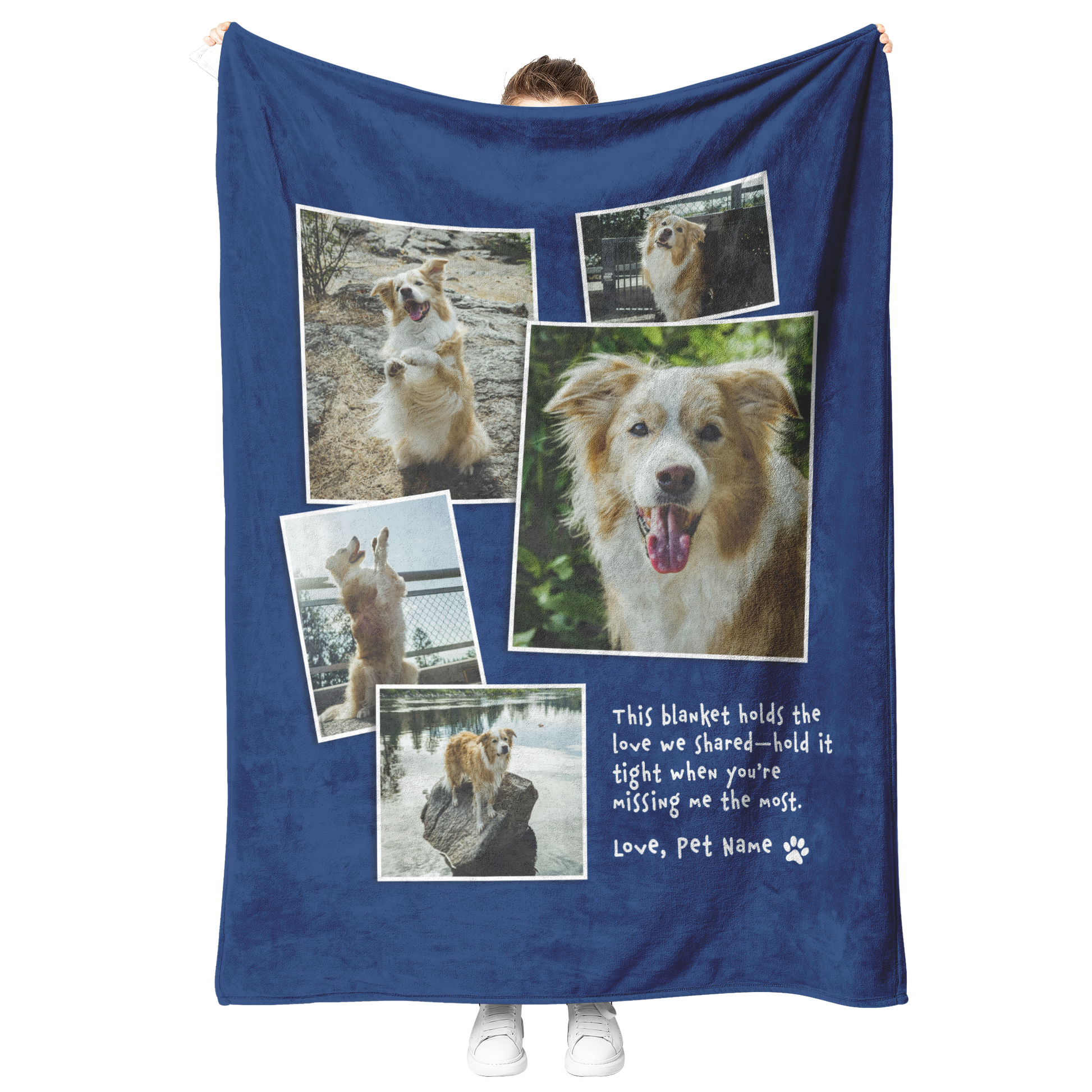 in loving memory pet blanket