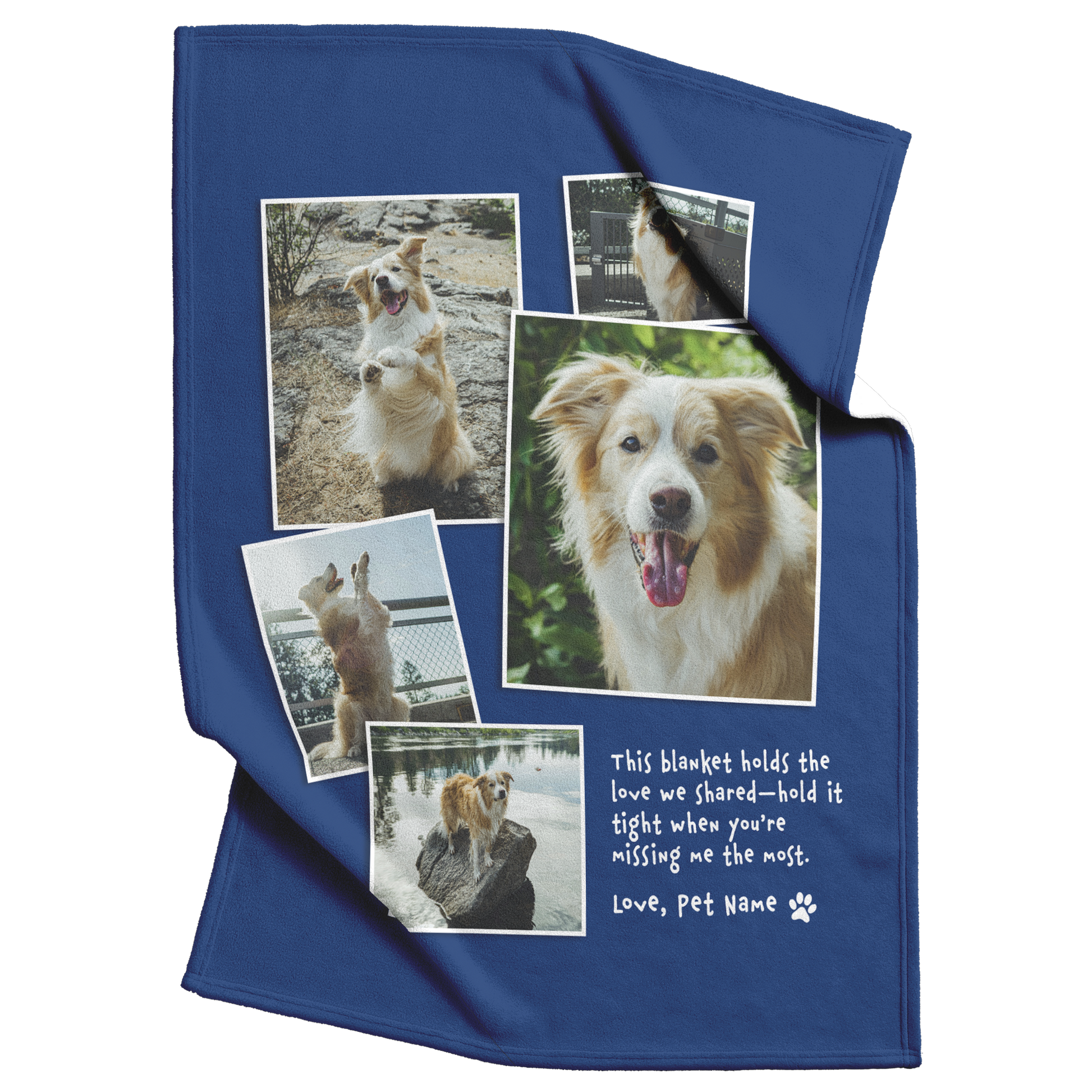 in loving memory pet blanket