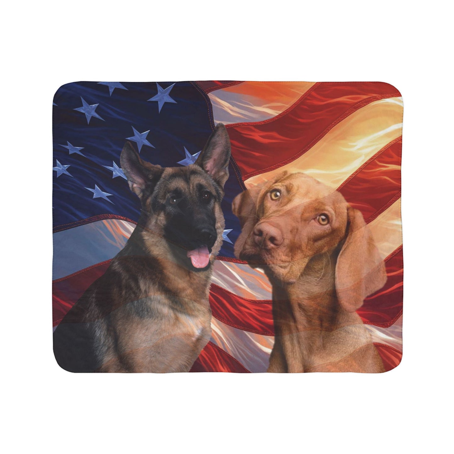 custom american flag pet blanket
