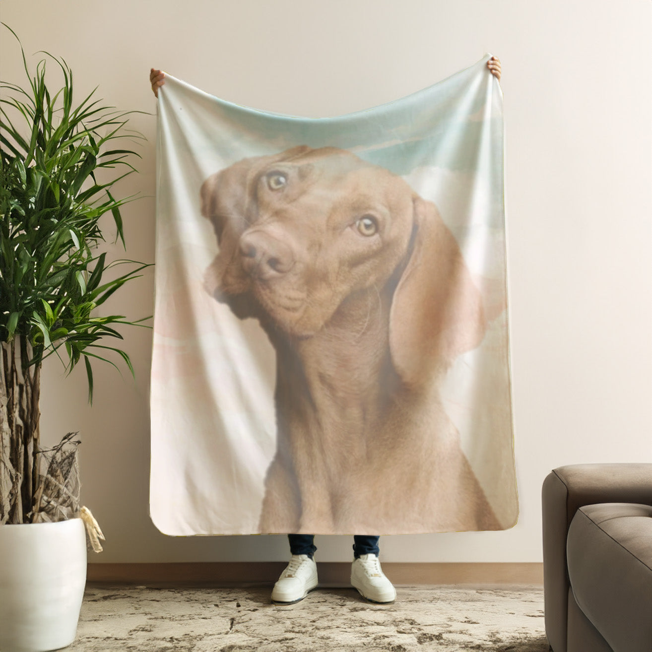 Custom dog blanket