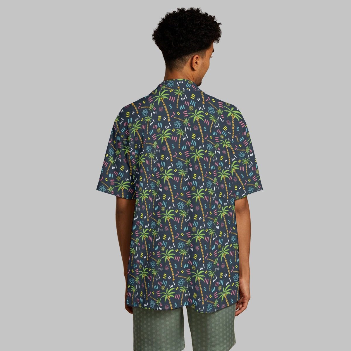 Matching human and pet hawaiian shirts