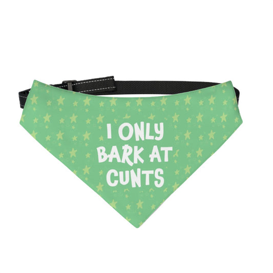 I Only Bark At C*nts Pet Bandana Collar