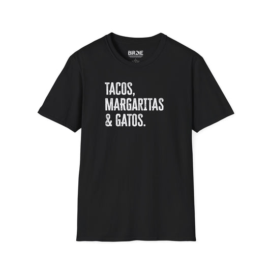 Taco, Margaritas, & Gatos T-Shirt