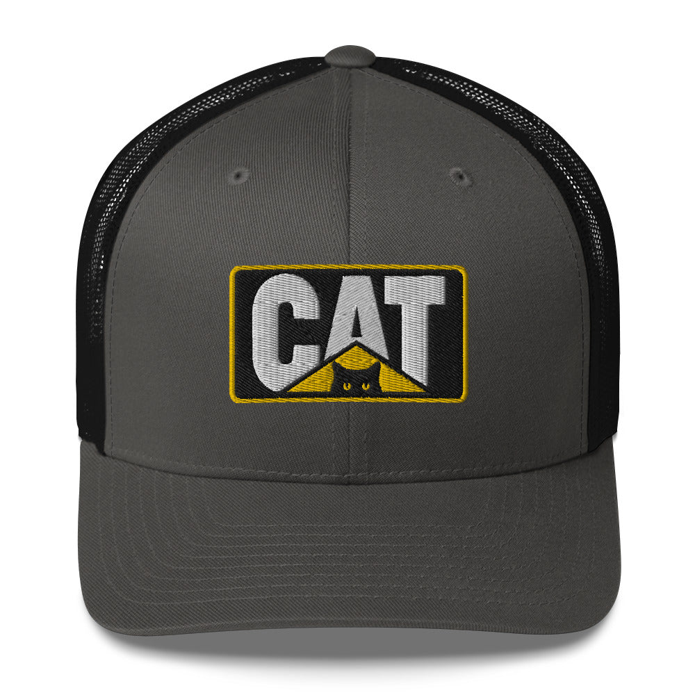 Caterpillar construction trucker hat