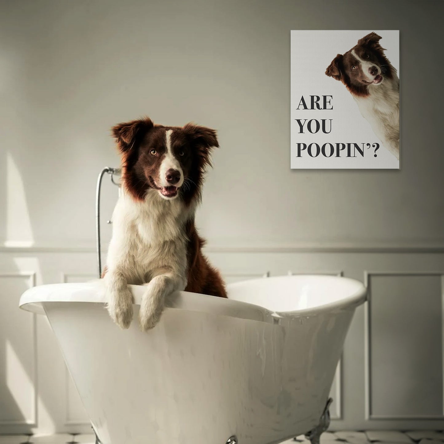 Are You Poopin'? Personalized Pet Canvas Wall Art