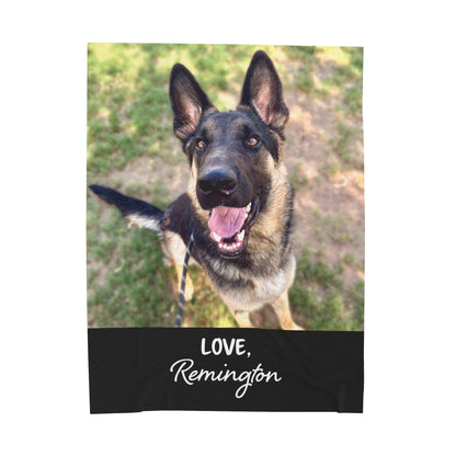 Personalized pet blanket