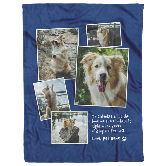 in loving memory pet blanket