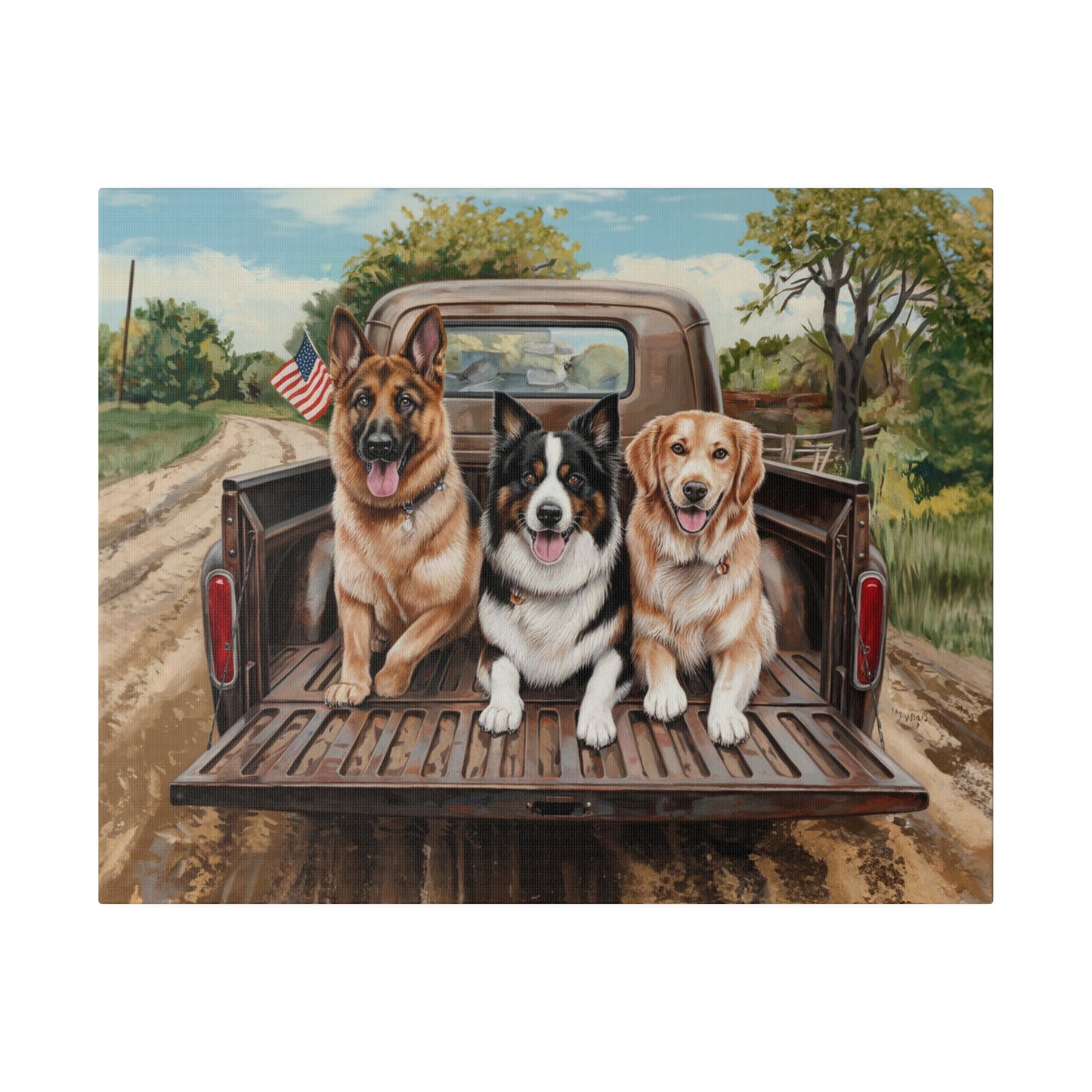 dog canvas decor