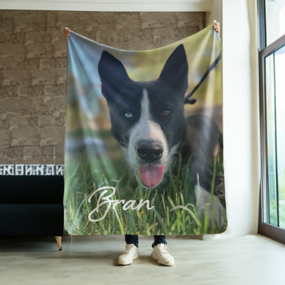 Custom dog blanket