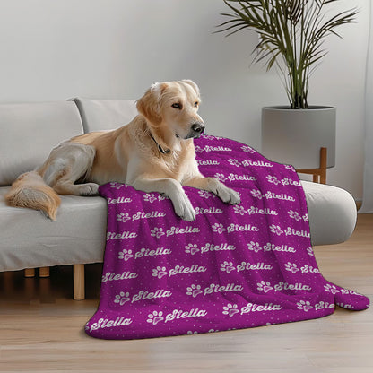 Custom dog blanket