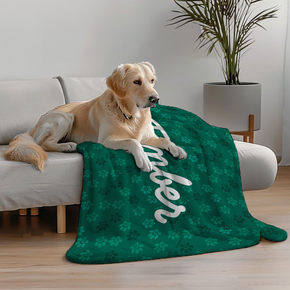 Custom dog blanket