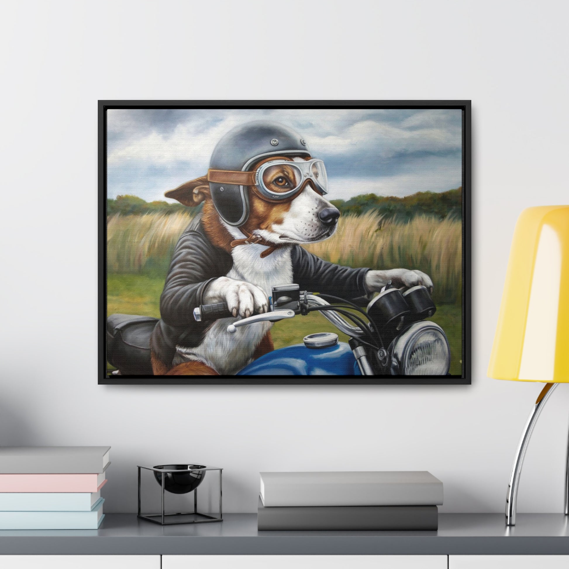 motorcycle wall decor, dog wall decor