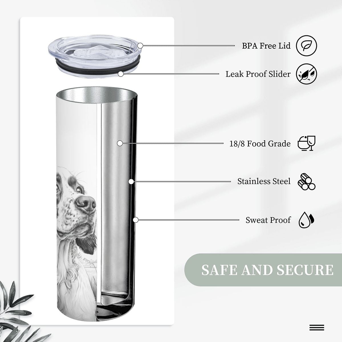 A Britt's Love Skinny Tumbler 20oz