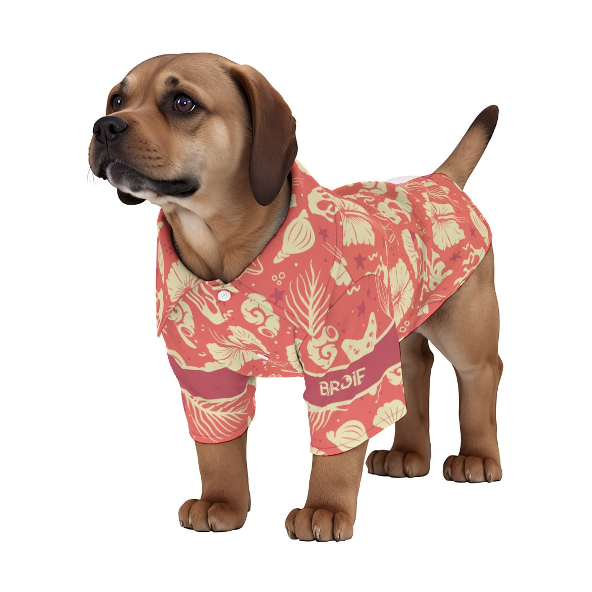 Matching human and pet hawaiian shirts