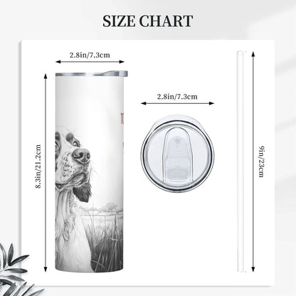 A Britt's Love Skinny Tumbler 20oz