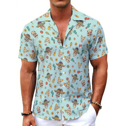 Matching human and pet hawaiian shirts