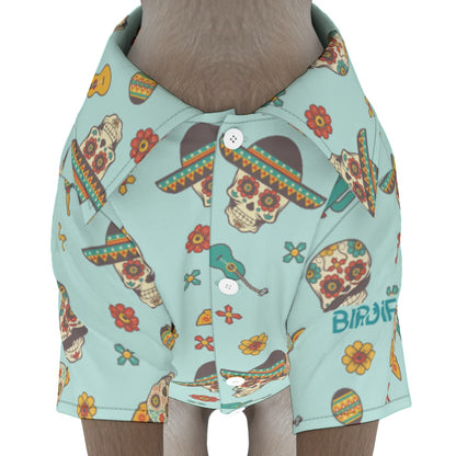 Matching human and pet hawaiian shirts