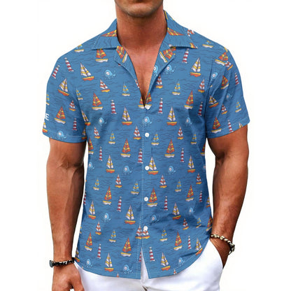 Matching human and pet hawaiian shirts