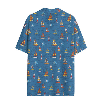 Matching human and pet hawaiian shirts